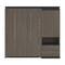 Bestar Orion Full Murphy Bed and Storage Cabinet with Pull-Out Shelf (89W), Bark Gray & Graphite 116898-000047 - alternate 3